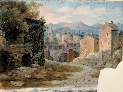 Italské horské městečko od Robert Wilhelm Ekman