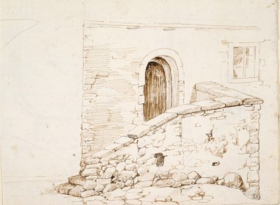 Stěna a dveře italského domu od Robert Wilhelm Ekman