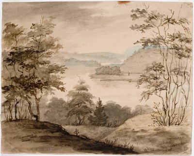 Krajina s klikatící se řekou od Robert Wilhelm Ekman