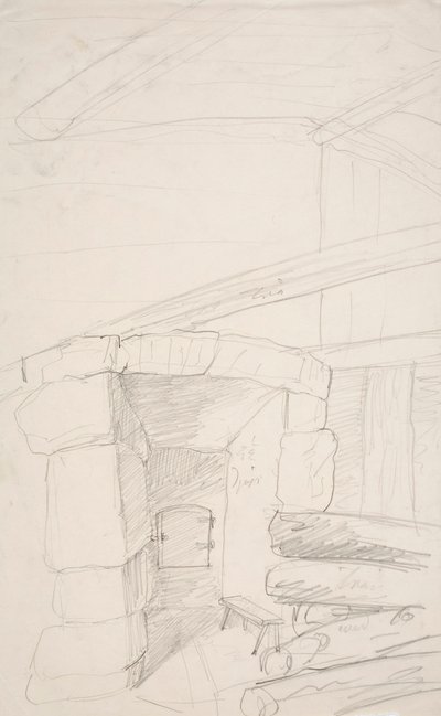 Farmářská chalupa od Robert Wilhelm Ekman