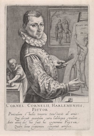 Portrét Cornelis Cornelisz. z Haarlemu od Robert Willemsz de Baudous