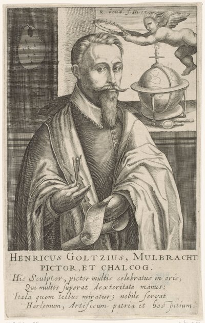 Portrét Hendrika Goltziuse, kolem roku 1610 (rytina) od Robert Willemsz de Baudous