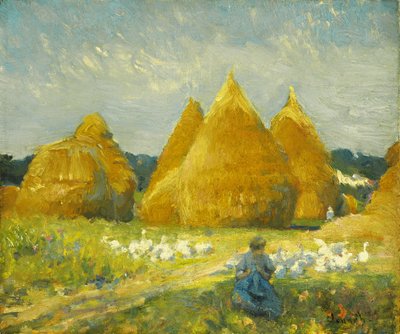 Sbírání hus od Robert William Vonnoh