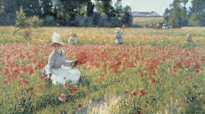 Na Flanderském poli - kde spí vojáci a rostou vlčí máky od Robert William Vonnoh