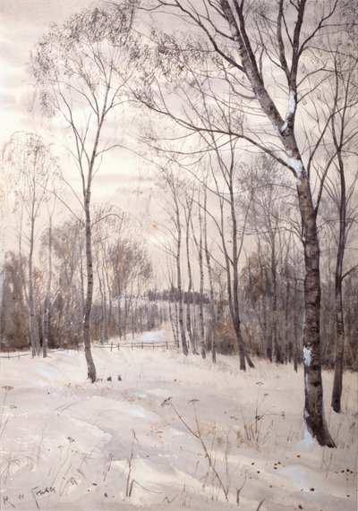 Zimní les od Robert Winchester Fraser