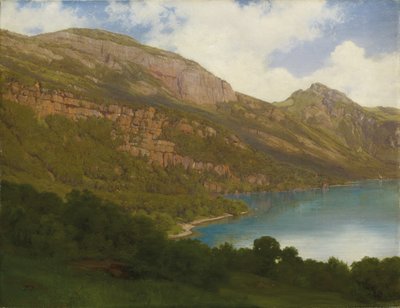 Pohled z Rigi s výhledem na jezero Lucerne, 1857 od Robert Zund