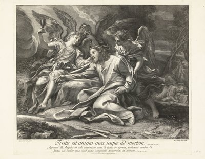 Kristus na hoře Olivetské od Robert van Audenaerd