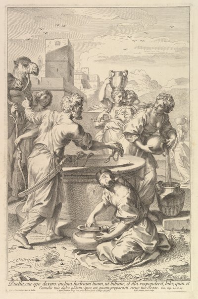 Rebecca a Eliezer. od Robert van Audenaerde