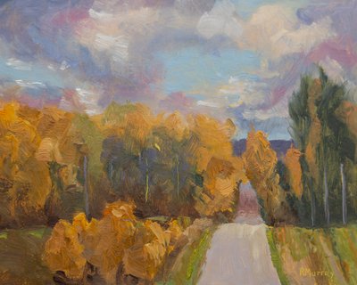 Grandview Autumn, 2023 (olej na desce) od Roberta Murray