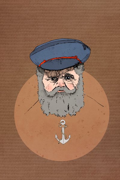 Salty Sailor, 2022 (digitální) od Roberta Murray
