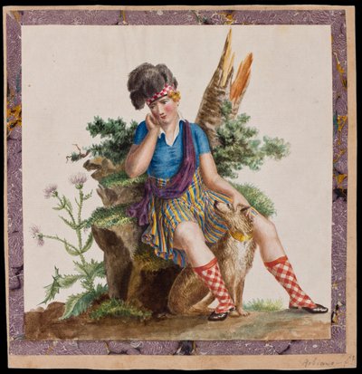 A Highlander, cca 1820 (wc na papíře) od Robiano