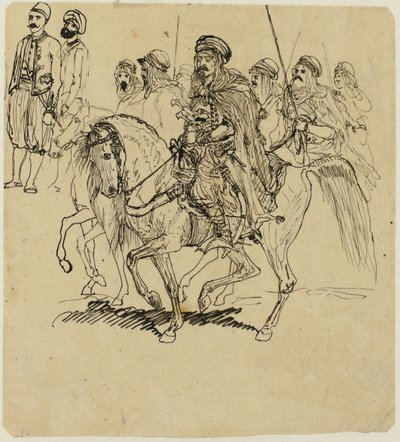 Arabští jezdci od Rodolphe Bresdin