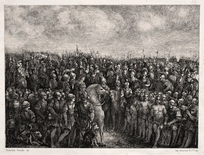 Caesar a jeho vězni od Rodolphe Bresdin