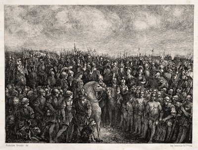 Caesar a jeho vězni, 1878. od Rodolphe Bresdin
