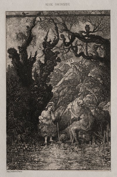 Smrt a mladá matka, 1861. od Rodolphe Bresdin