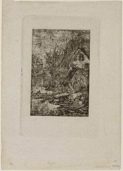 Vstup do vesnice z Revue Fantaisiste od Rodolphe Bresdin