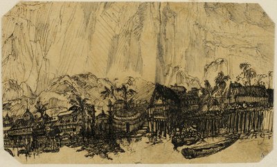 Exotická krajina od Rodolphe Bresdin