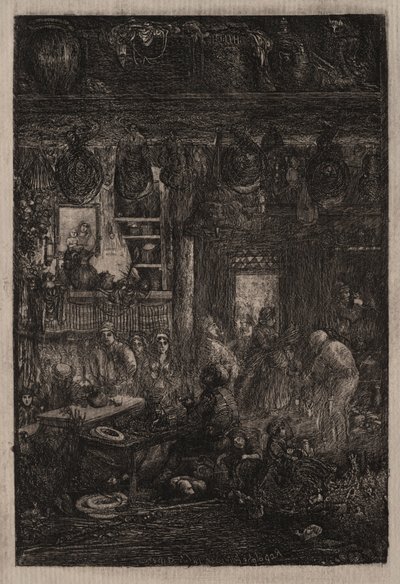Moldavský interiér, 1865. od Rodolphe Bresdin