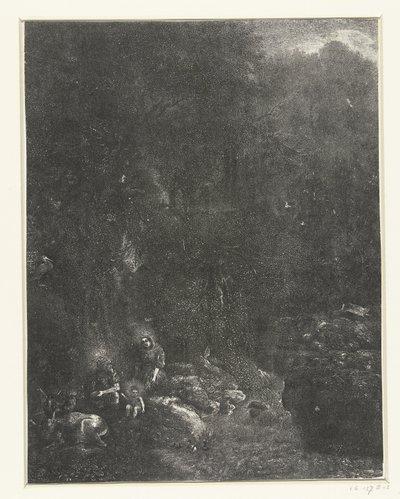 Odpočinek na útěku do Egypta od Rodolphe Bresdin