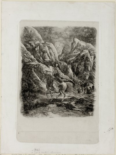 Jezdec v horách od Rodolphe Bresdin