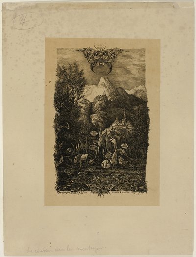 Motýl a rybník od Rodolphe Bresdin