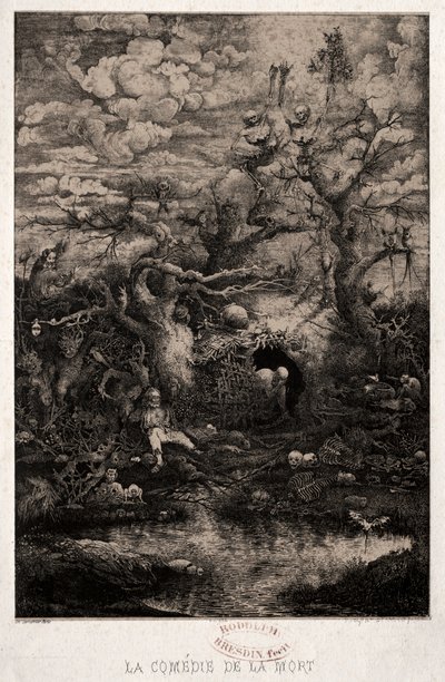 Komedie smrti, 1854. od Rodolphe Bresdin