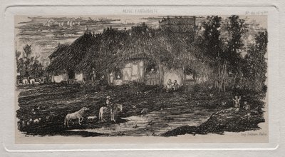 Farmářský dvůr od Rodolphe Bresdin