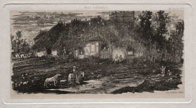 Farm-yard, 1861. od Rodolphe Bresdin