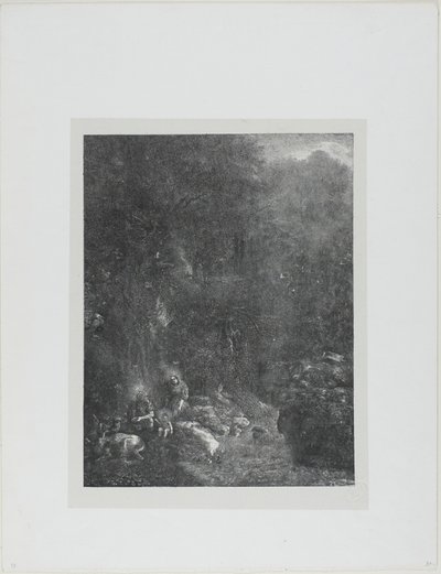 Svatá rodina s jeleny od Rodolphe Bresdin