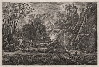 Rytíř a smrt, 1866. od Rodolphe Bresdin