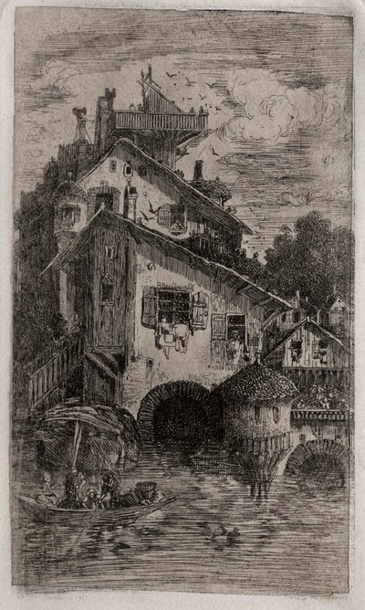 Mlýn, 1866. od Rodolphe Bresdin