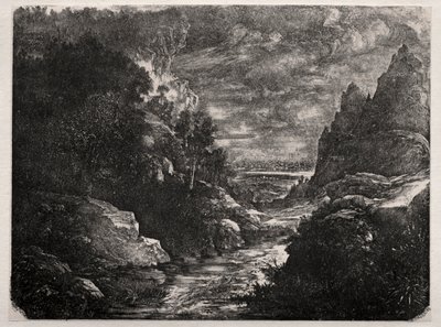 Horský potok, 1871. od Rodolphe Bresdin