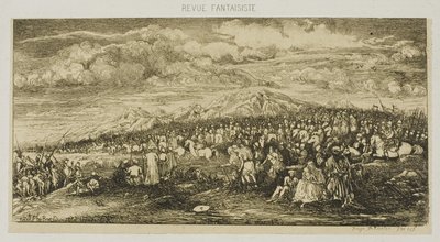Římská armáda, z Revue Fantaisiste od Rodolphe Bresdin