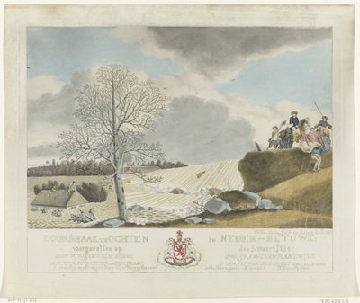 Průlom v Ochtenu, 1784 Průlom v Ochtenu v Dolním Betuwe; došlo 1. prosince: března 1784 (název na objektu) od Roeland van Eynden