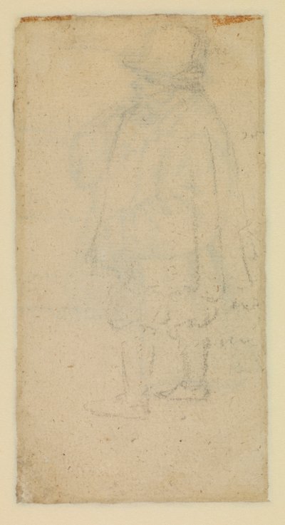 Muž viděný zezadu (verso) od Roelandt Jacobsz and Bruegel Pieter the Elder Savery