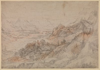 Horská krajina - údolí Inn v Tyrolsku, 1607 od Roelandt Jacobsz. Savery