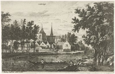 Pohled na Wateringen Wateringe (název na objektu) Vesnické scény v severním Nizozemsku (název série) od Roelant Roghman