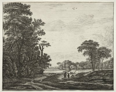 Šest pohledů v Haagském lese: Plate 2 od Roelant Roghman