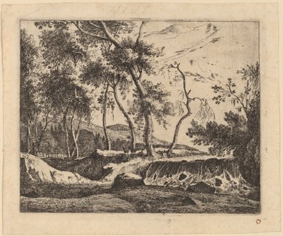 Vodopád: pl.6 od Roelant Roghman and Melchior Küsel