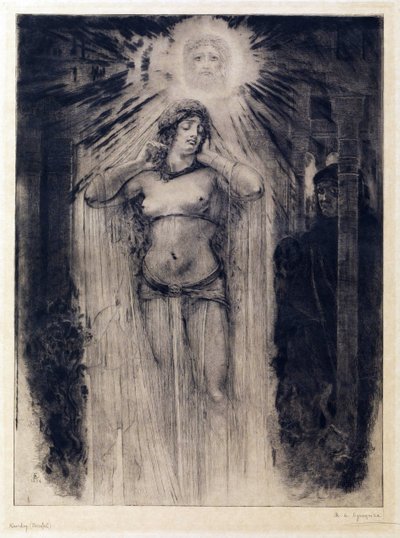 Symbolismus: Kundry od Egusquizy y Barrena, Rogelio de (1845-1915) od Rogelio Egusquiza
