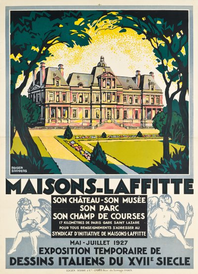 Reklamní plakát pro Maisons Laffitte od Roger Broders