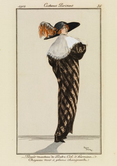 Talíř 36 z knihy "Costumes Parisiens od Roger Broders