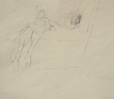 Nina Hamnett Reading, kolem roku 1917 od Roger Eliot Fry
