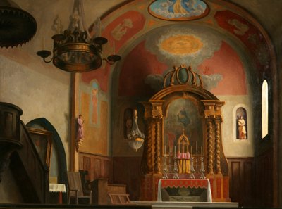 Kostel v Ramatuelle od Roger Eliot Fry