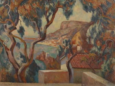 Pohled na Cote d"Azur, Menton, 1916 od Roger Eliot Fry