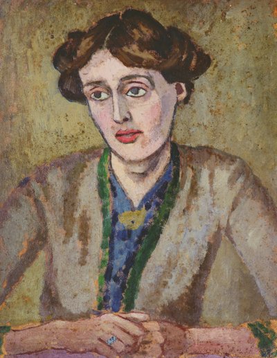 Virginia Woolfová (1882-1941) (olej na palubě) od Roger Eliot Fry