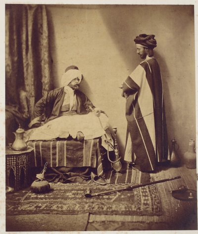 Rozhovor při kouření, 1858 od Roger Fenton