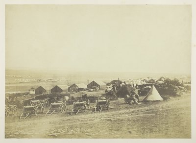 Dělostřelecké vozy, Balaklava v dálce od Roger Fenton