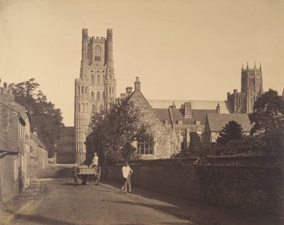 Katedrála Ely, z gymnázia, 1857. od Roger Fenton