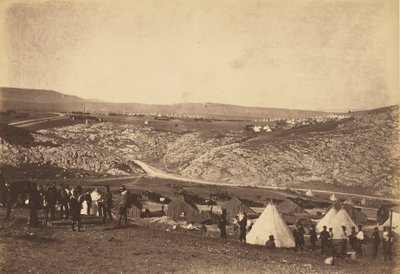 Tábor jízdního dělostřelectva od Roger Fenton